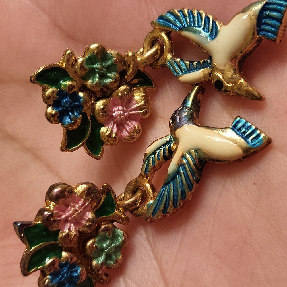 Humming bird earrings - Picture 7 of 11